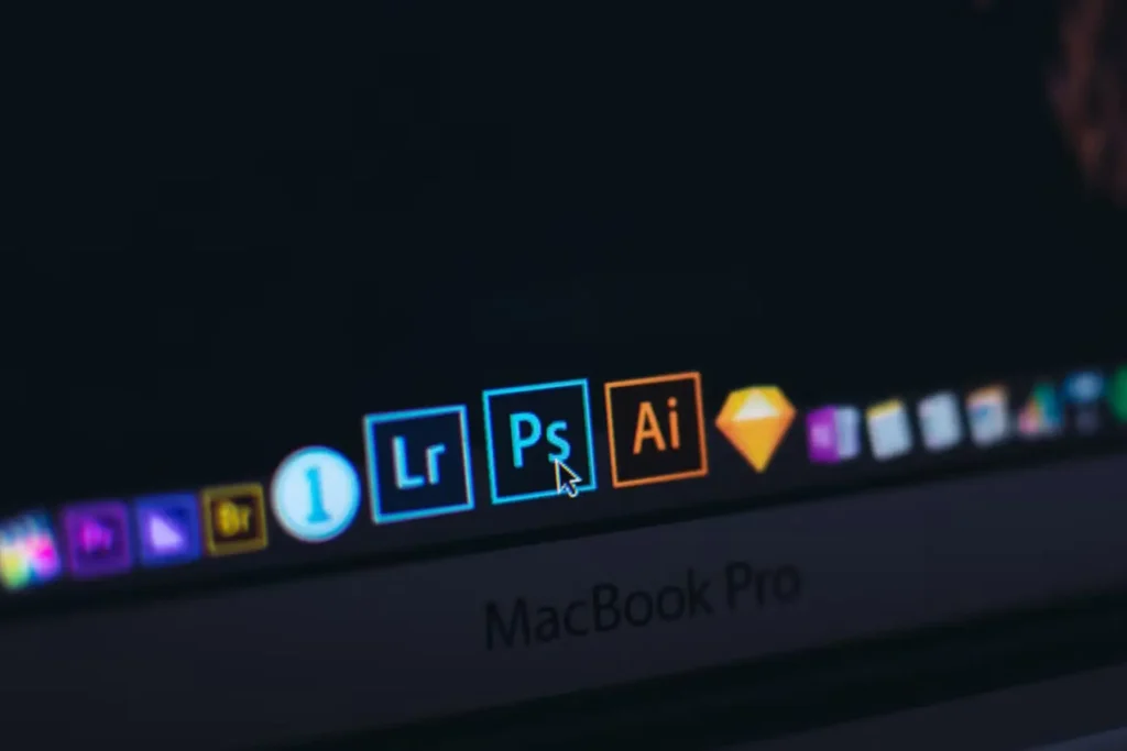 Modern design studio leveraging technology stack with AI tools like Midjourney and Stable Diffusion for faster creative output.